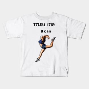 Trust me you can dance sticker Kids T-Shirt